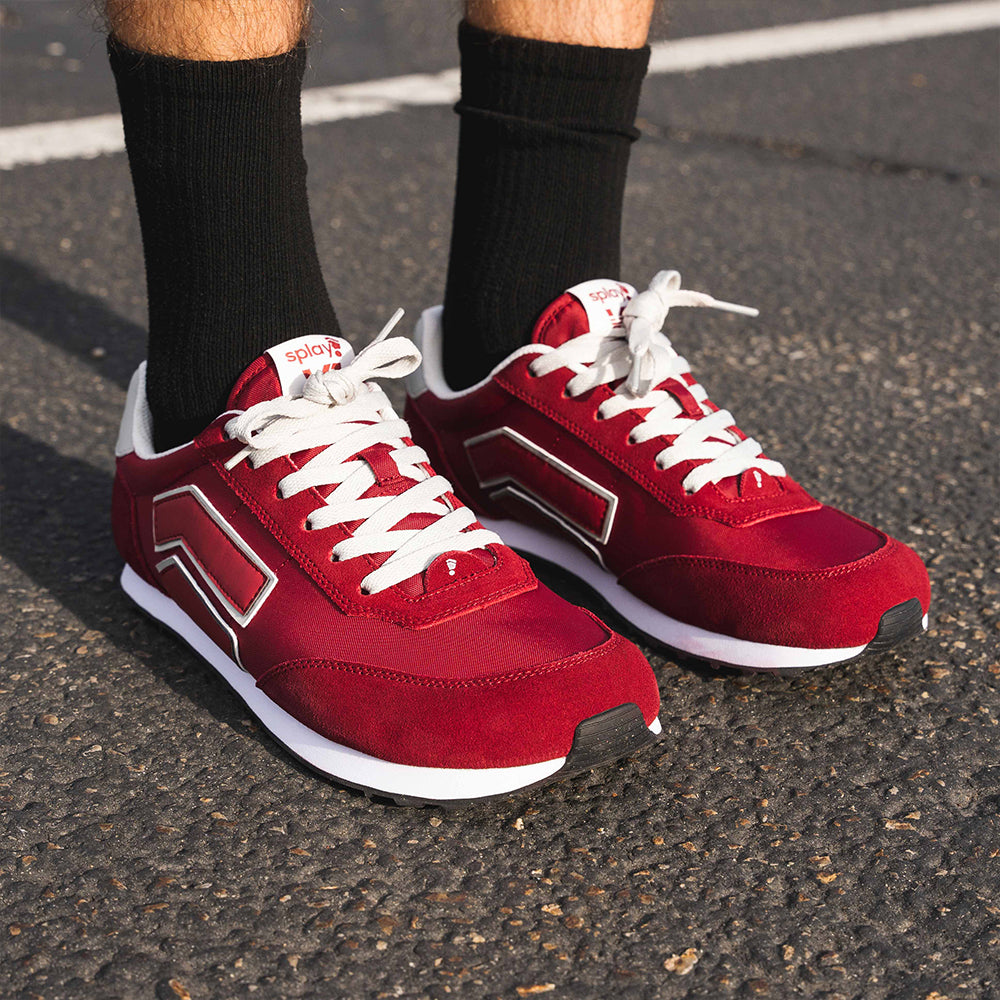 RUNNER V1 Classic Burgundy – Zero Drop Feel with Wide Toe