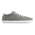 Side picture of the FREESTYLE 3 Stone, grey sneaker with white laces, and white outsole on a white background