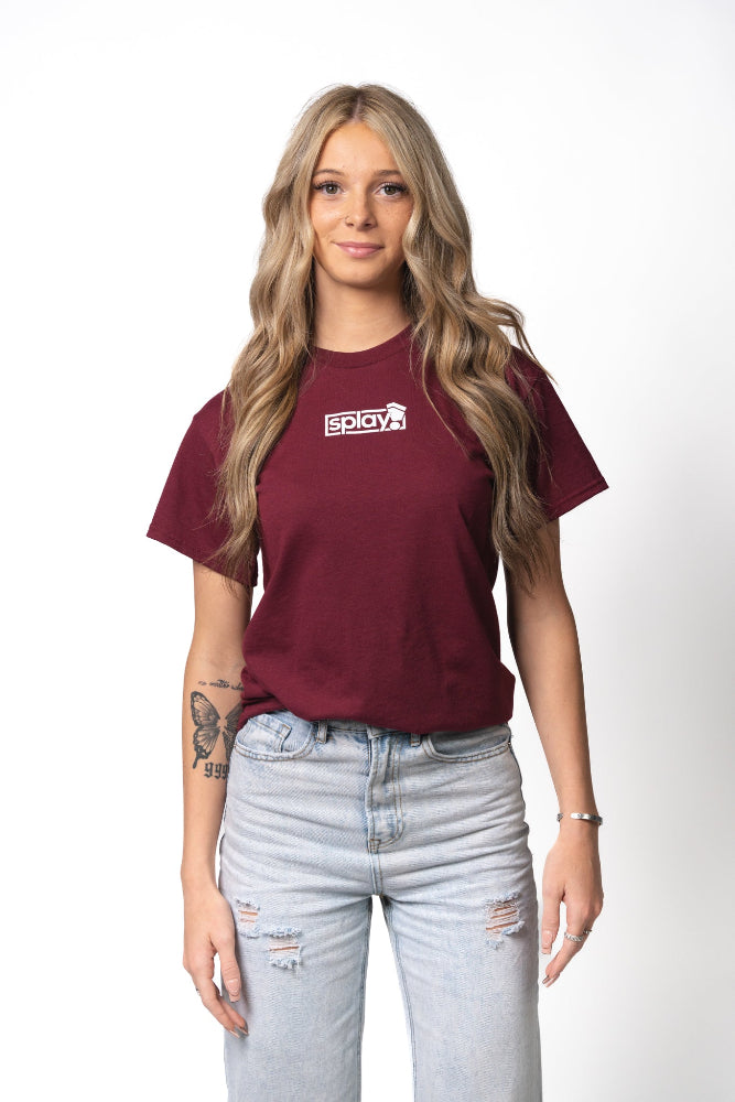 Classic Logo Box T-Shirt - Plum