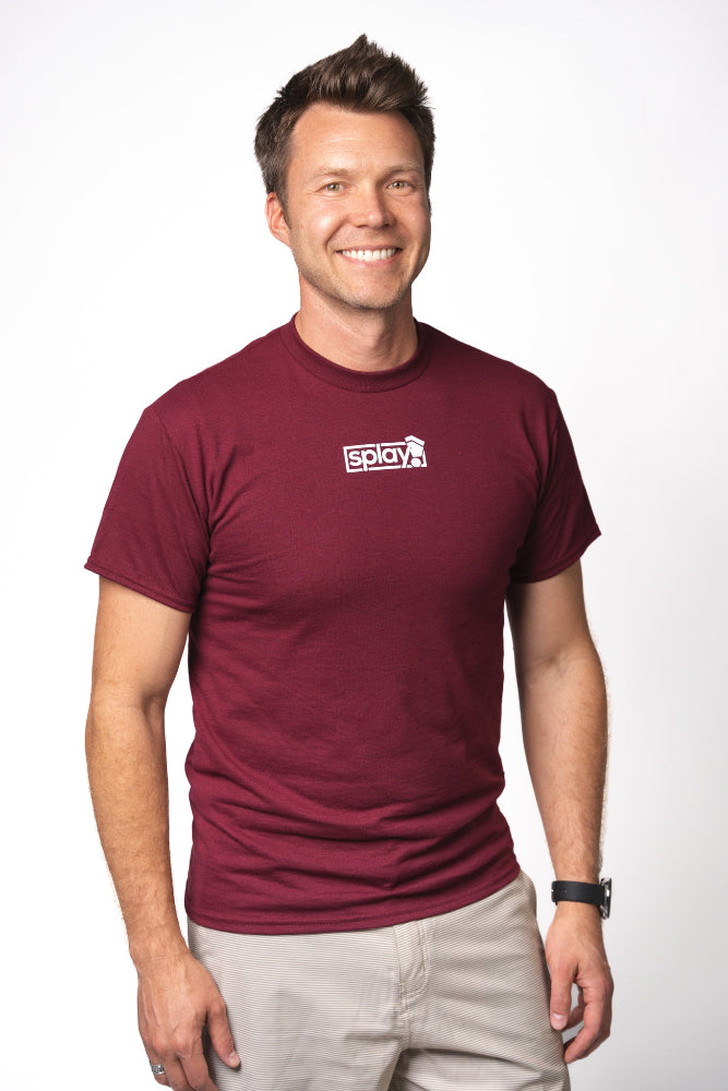 Classic Logo Box T-Shirt - Plum