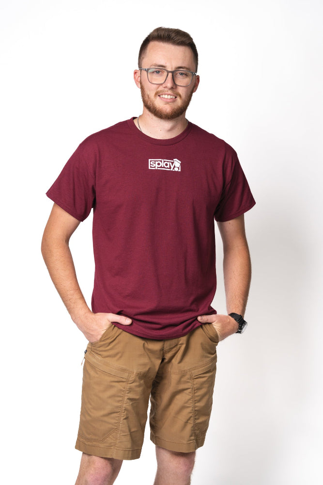 Classic Logo Box T-Shirt - Plum