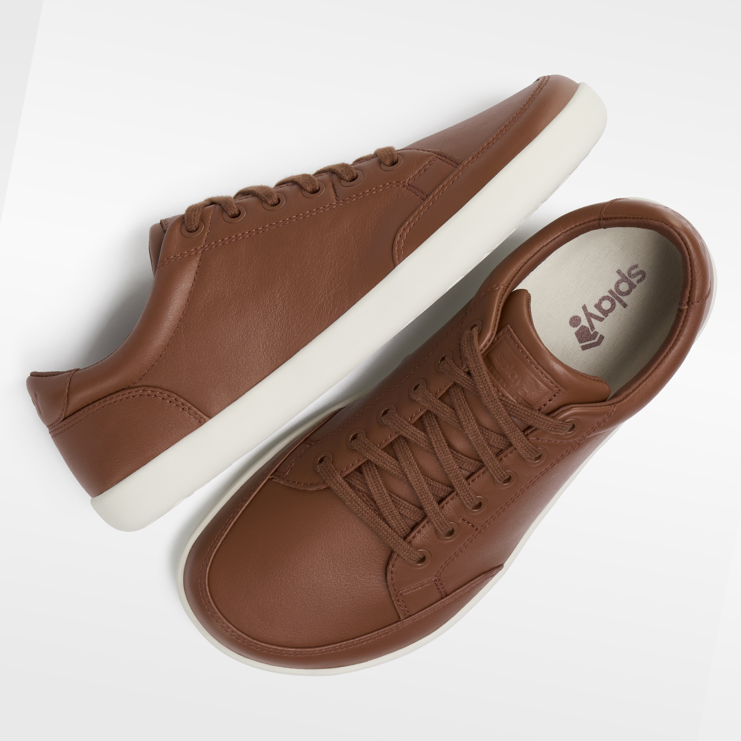 Leather Freestyle Barefoot Shoes - Oak | Splay Shoes