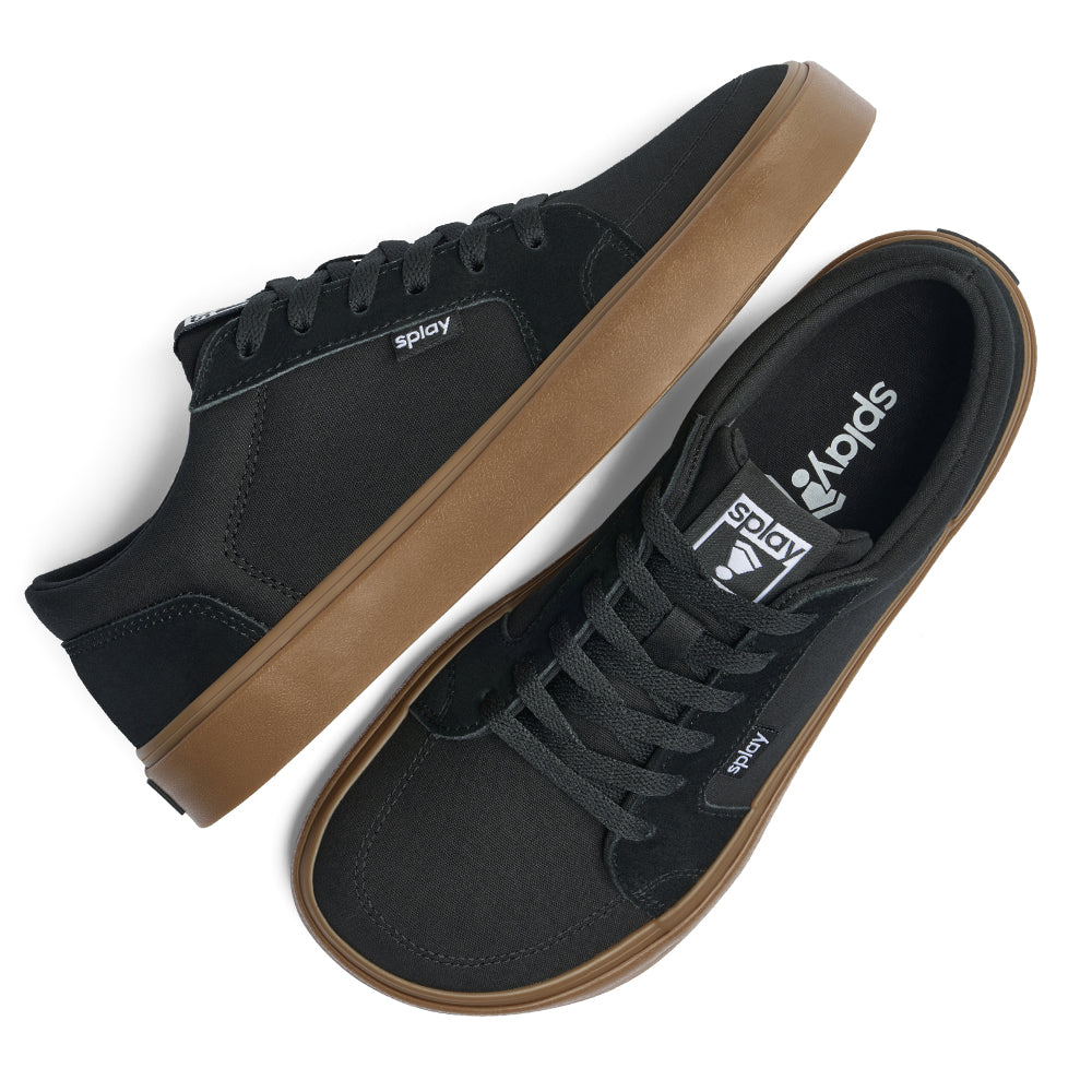 REV LT Amsterdam – Styslish Black Barefoot Skate Shoes – Splay Shoes