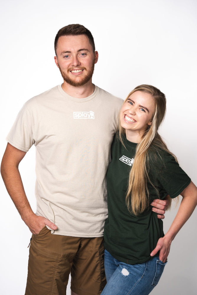 Classic Logo Box T-Shirt - Sand