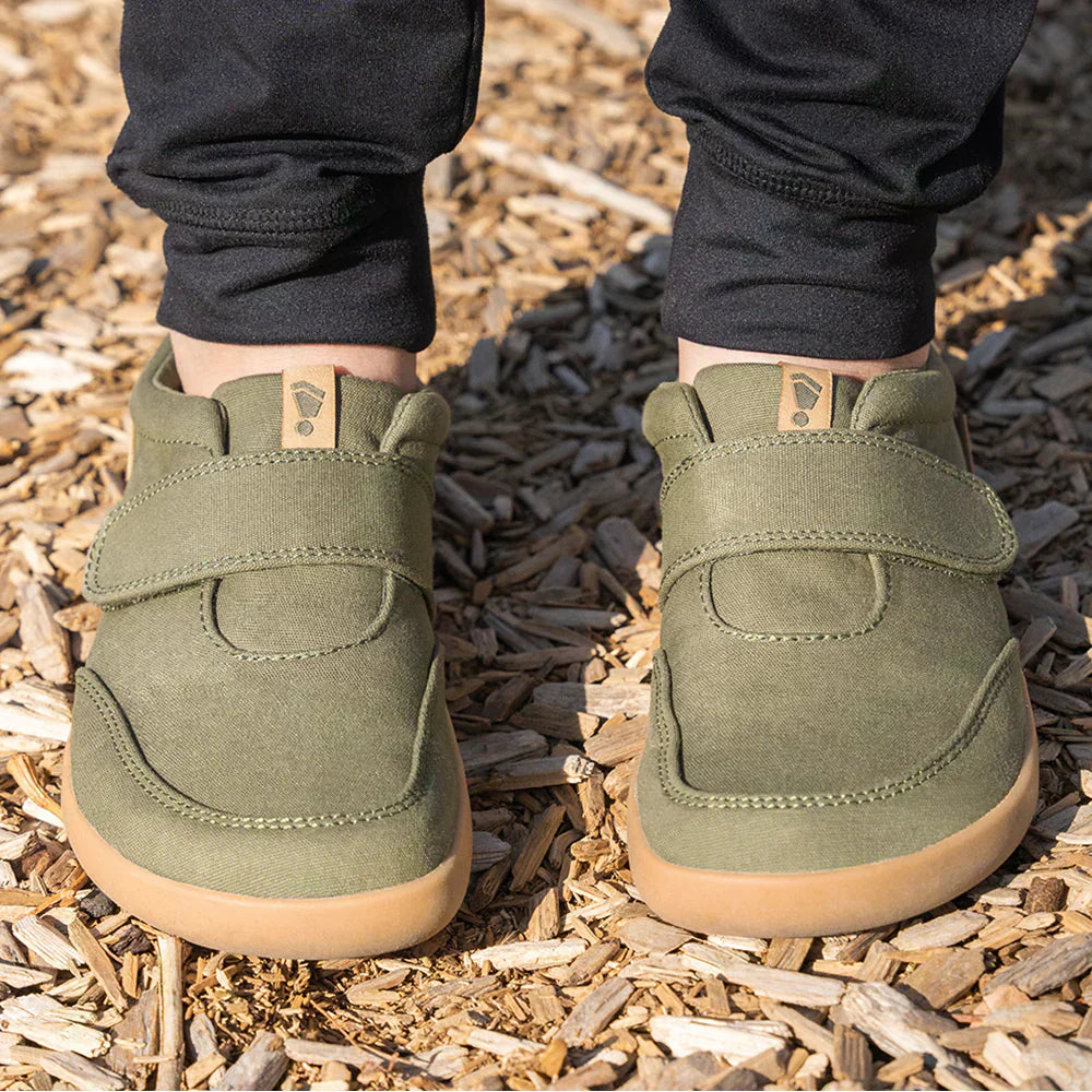 Splay EXPLORE Pine barefoot shoes for kids with a wide toe box from the Kids Lifestyle Collection.