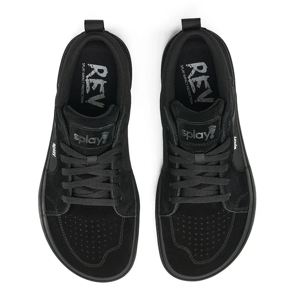 Pair of Splay REV LTS Carlsbad barefoot skate shoes with minimalist low-top design.
