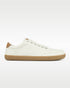 Splay Freestyle Almond barefoot shoes — minimal low-top lace-up sneaker, single shoe in left-side profile