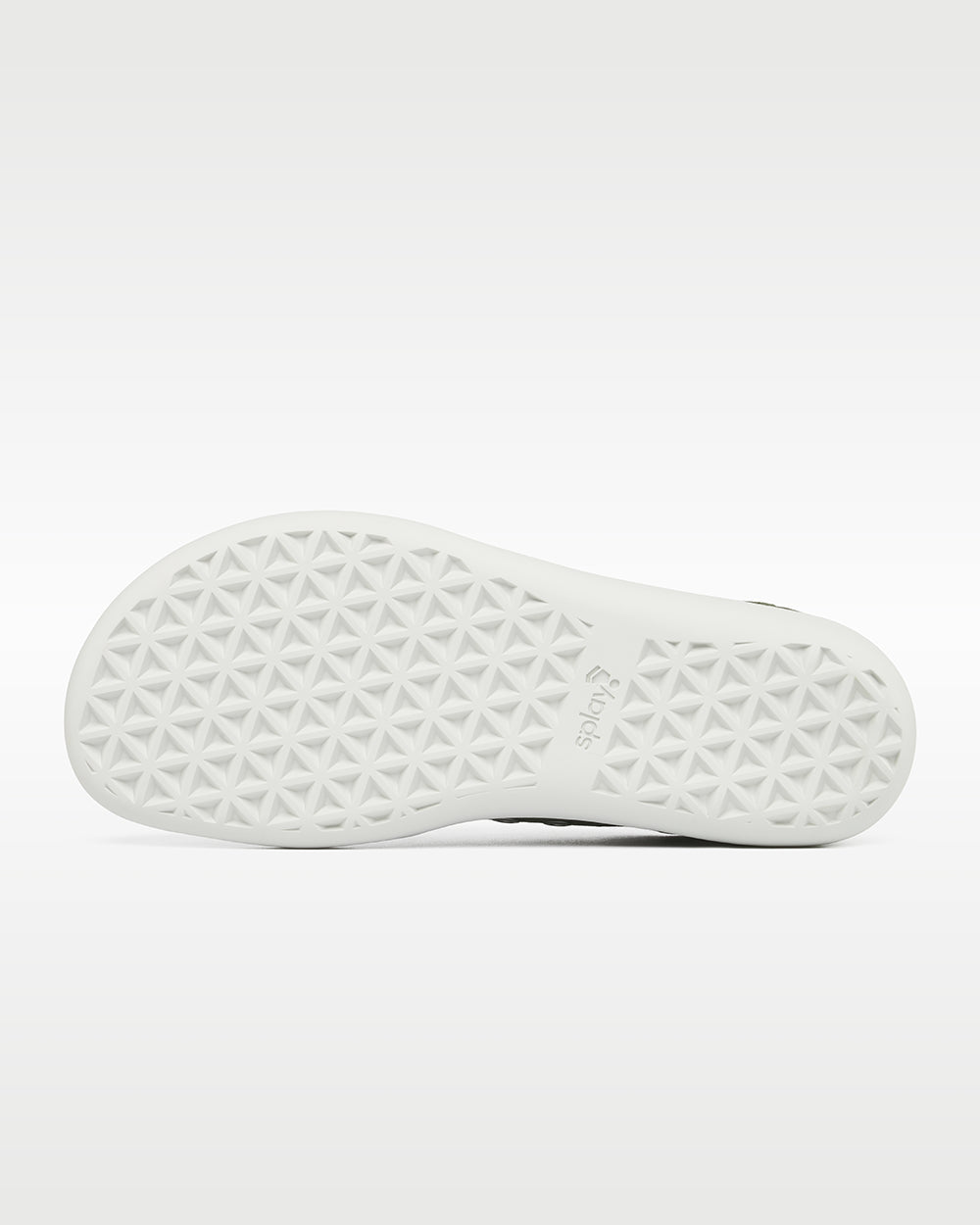 Splay Freestyle Sage barefoot shoes — minimal low-top lace-up sneaker, outsole tread of a single shoe