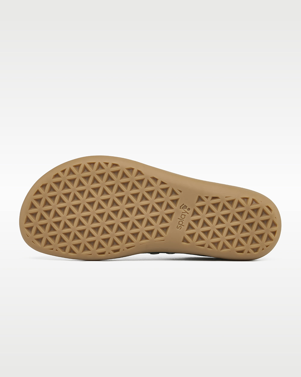 Splay Freestyle Spruce barefoot shoes — minimal low-top lace-up sneaker, outsole tread of a single shoe