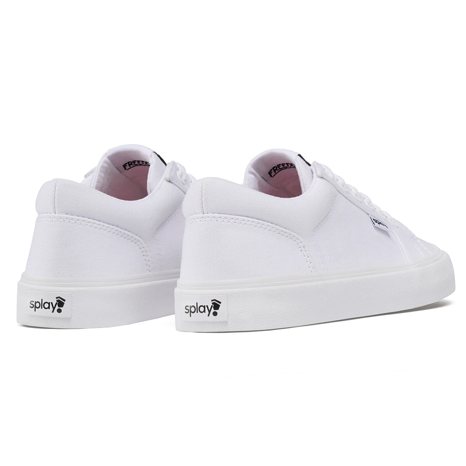 REV LT Canvas Salt Lake – Clean White Canvas Barefoot Skate Shoes ...