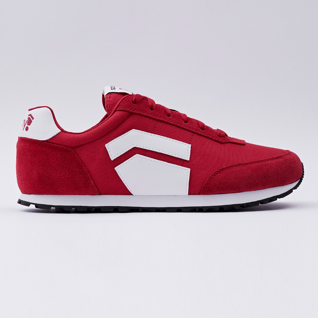 Splay 101 Letterman Green zero-drop sneakers with a retro varsity design.