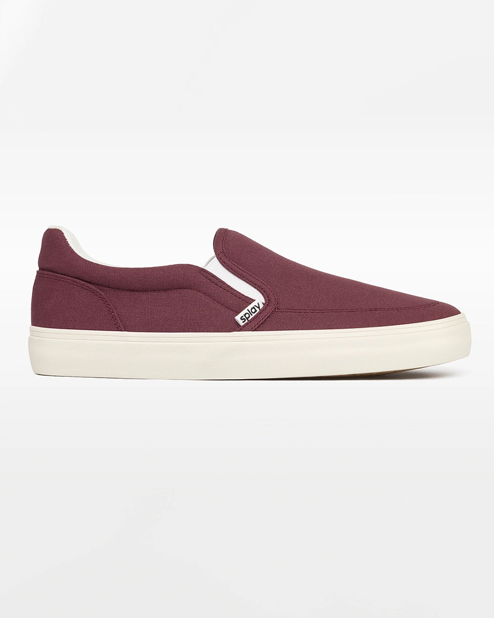 Splay REV SO Madrid burgundy barefoot shoes, side profile