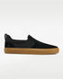 Splay REV SOS Amsterdam barefoot shoes — suede slip-on, single shoe in left-side profile