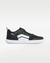 Splay Dash Kids Core Black barefoot shoes — kids' low-top sneaker with a strap and laces, single shoe in left-side profile