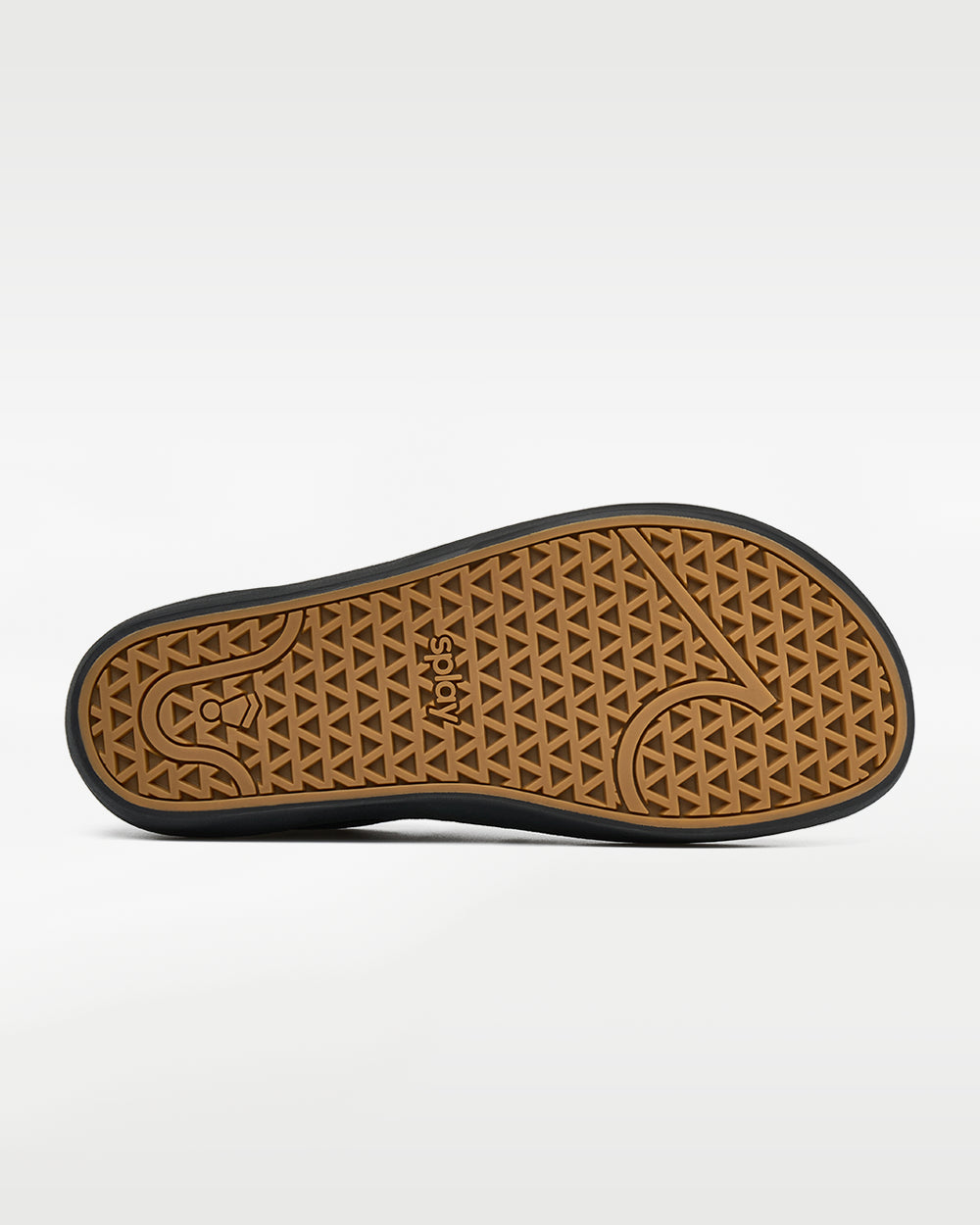 Splay REV SOS Carlsbad barefoot shoes — suede slip-on, outsole tread of a single shoe