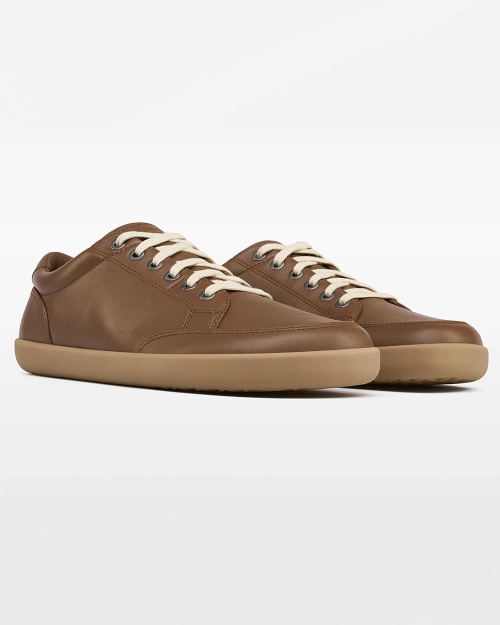 Splay FREESTYLE LEATHER Chestnut barefoot shoes, front three-quarter view