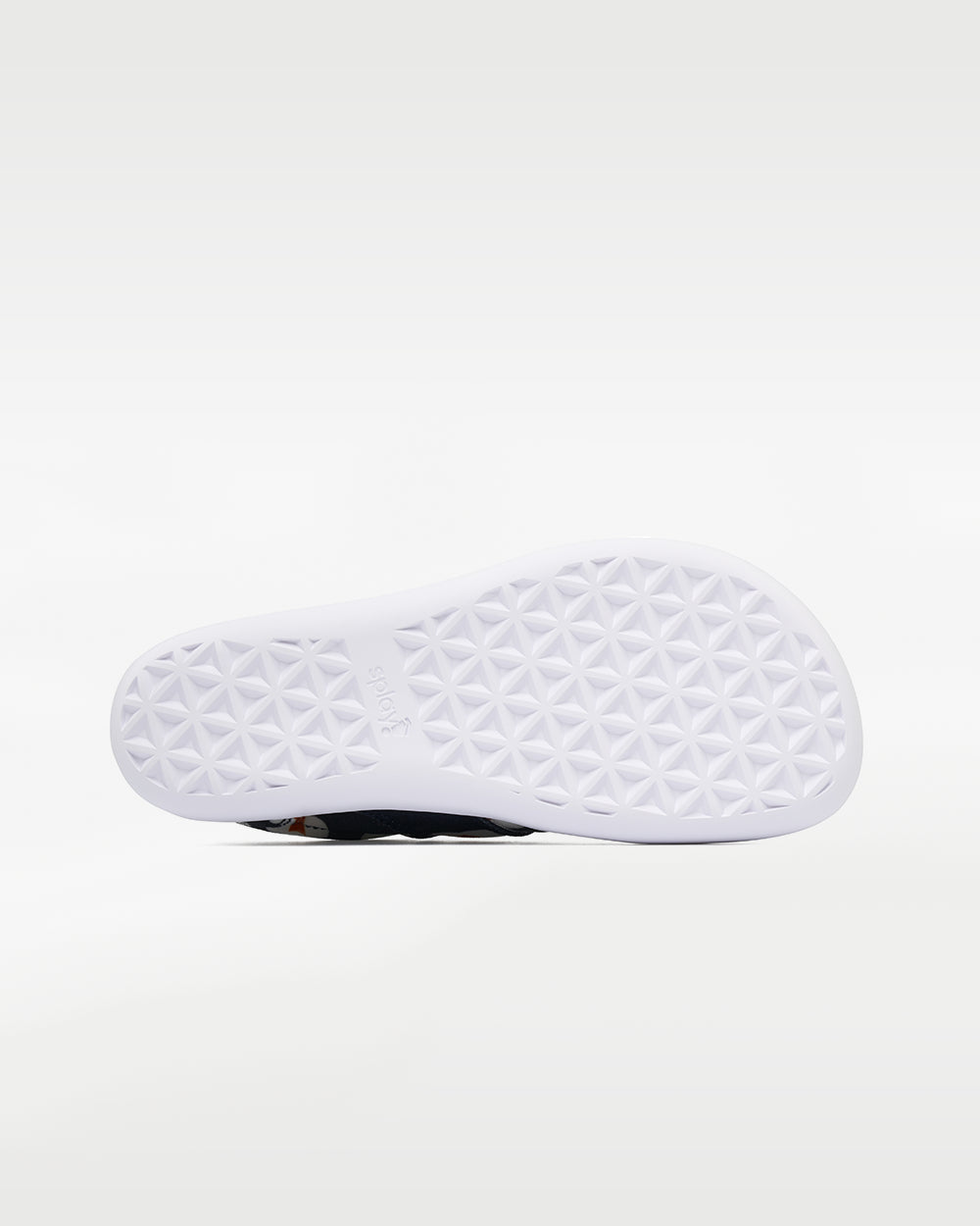 Splay Explore Kids Daisy barefoot shoes — kids' low-top shoe with a hook-and-loop strap, outsole tread of a single shoe
