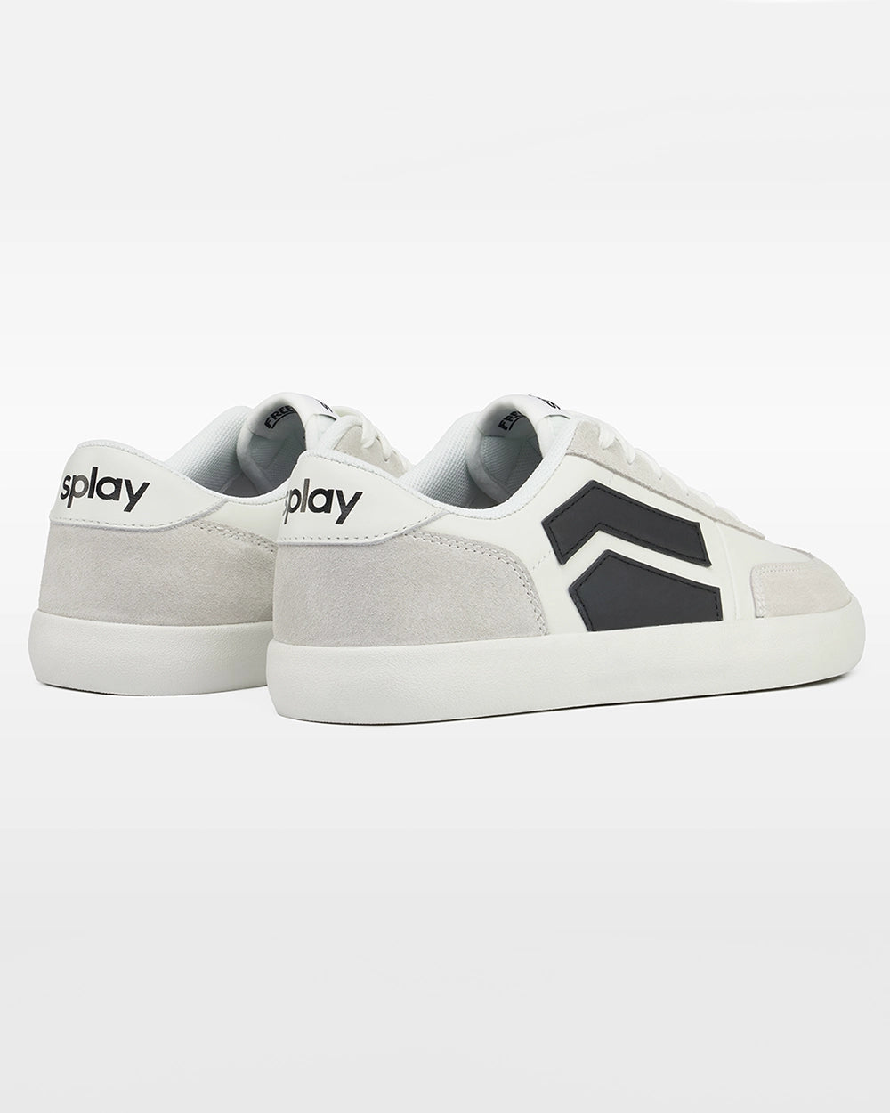 Splay 101 Graphite ’26 barefoot shoes, rear three-quarter view