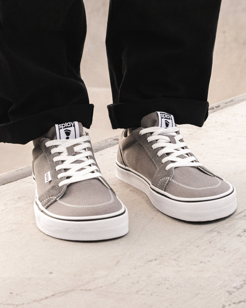 Splay REV LT Original London barefoot shoes — low-top skate shoe, lifestyle photo, the shoes shown in use outdoors
