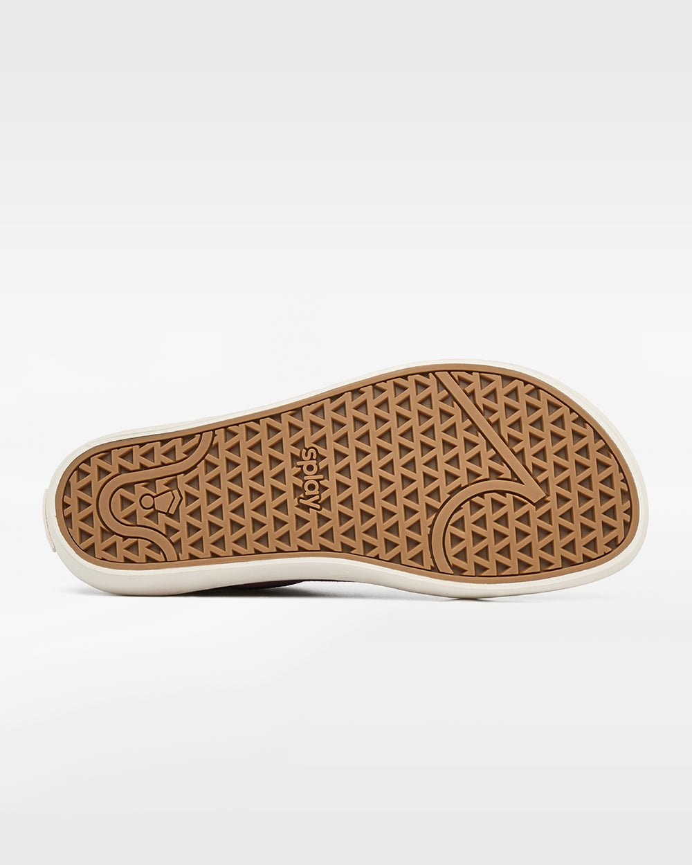 Splay REV LTS Madrid barefoot shoes — low-top suede skate shoe, outsole tread of a single shoe
