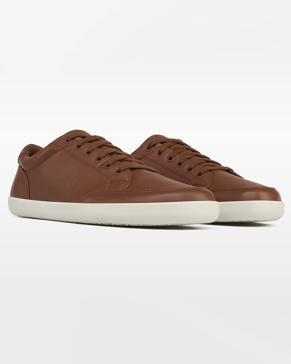 Splay FREESTYLE LEATHER Oak barefoot shoes, front three-quarter view