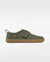 Splay Explore Kids Pine barefoot shoes — kids' low-top shoe with a hook-and-loop strap, single shoe in left-side profile