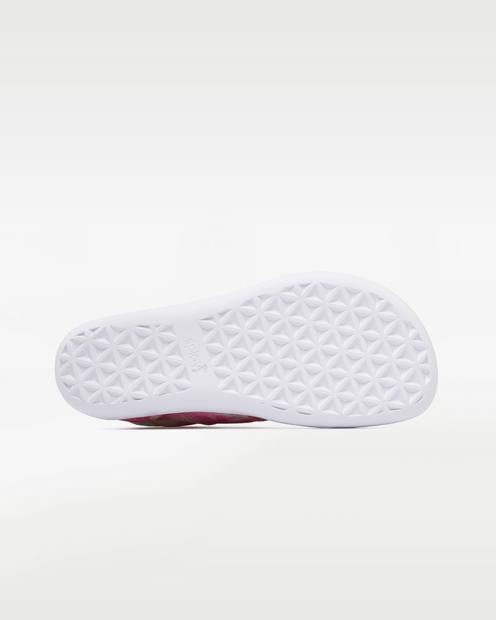 Splay Explore Kids Pink Paradise barefoot shoes — kids' low-top shoe with a hook-and-loop strap, outsole tread of a single shoe