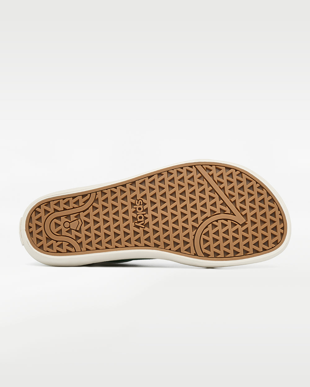 Splay REV LTS Portland barefoot shoes — low-top suede skate shoe, outsole tread of a single shoe