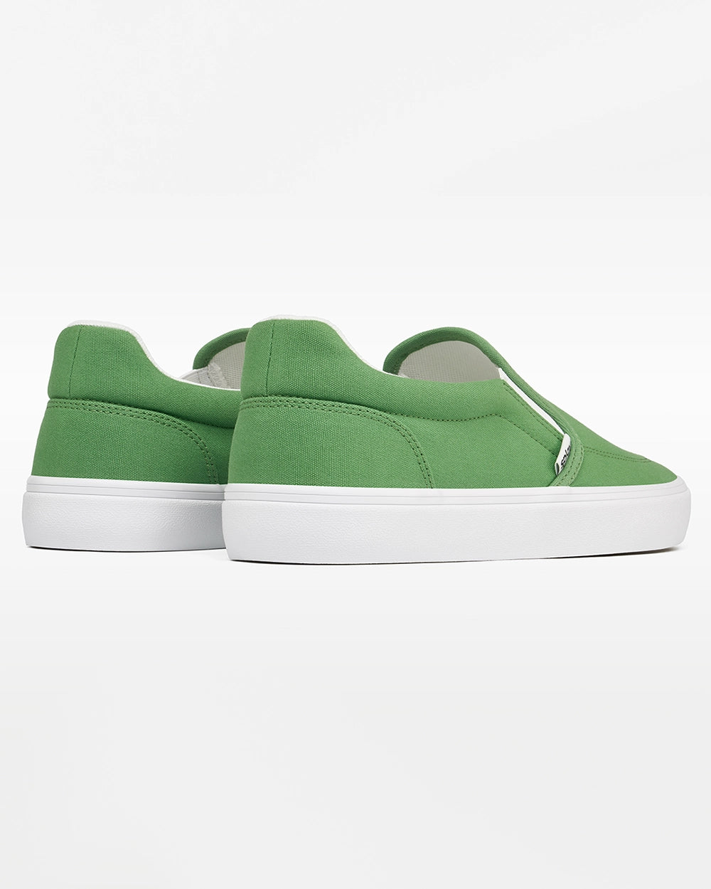 Splay REV SO Rio green barefoot shoes, rear and side view