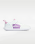 Splay Dash Kids Spark Lilac barefoot shoes — kids' low-top sneaker with a strap and laces, single shoe in left-side profile