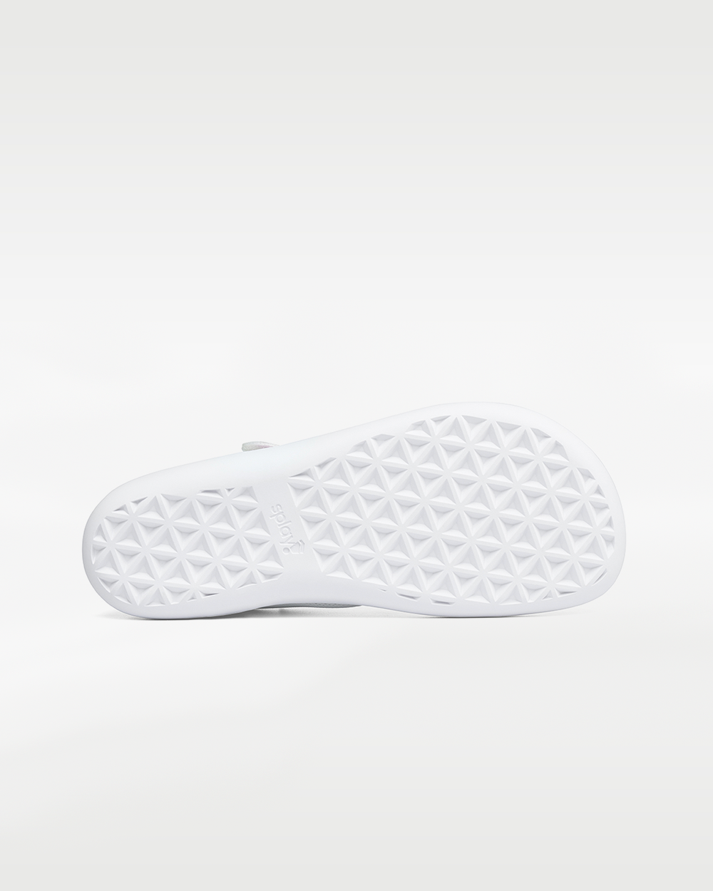 Splay Dash Kids Spark Lilac barefoot shoes — kids' low-top sneaker with a strap and laces, outsole tread of a single shoe