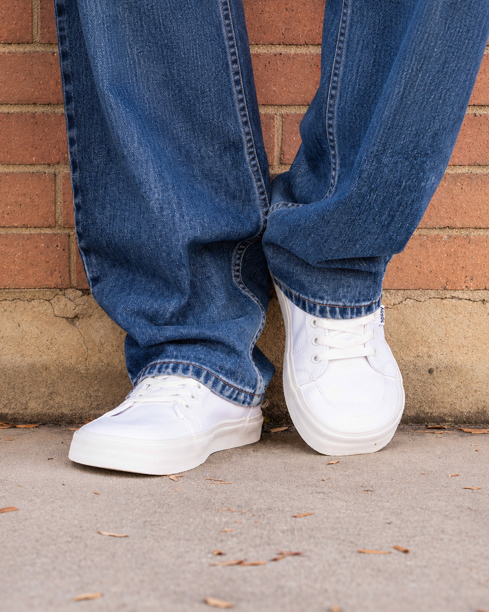 Splay REV LT Canvas Salt Lake barefoot shoes — low-top skate shoe, lifestyle photo, the shoes shown in use outdoors