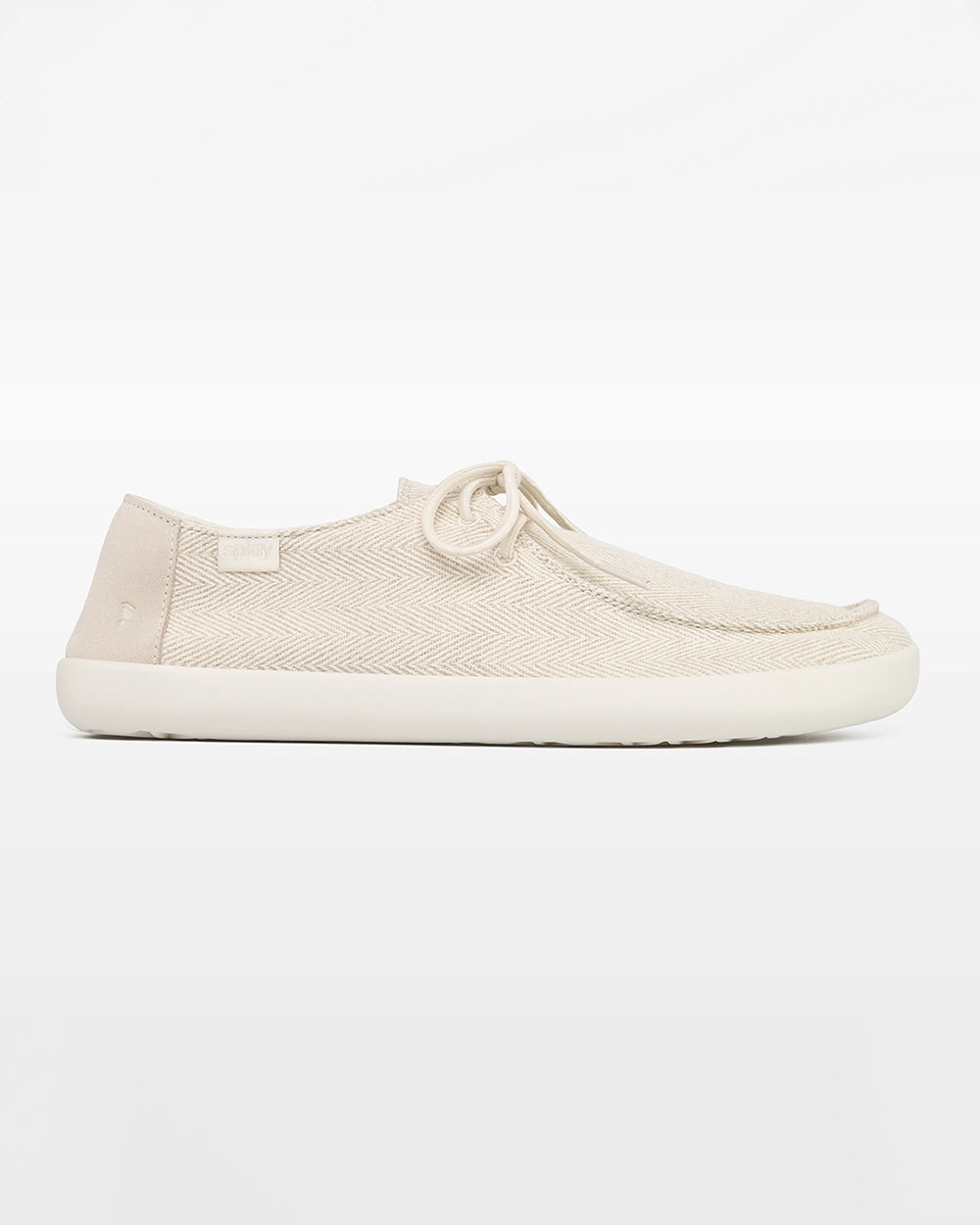 Splay WEEKENDER Sandbar hemp barefoot shoes, side profile