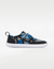 Splay Explore Wild Kids Digicam Blue barefoot shoes — kids' low-top shoe with a hook-and-loop strap, single shoe in left-side profile