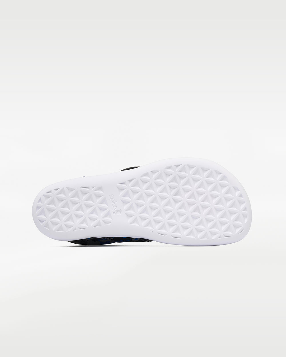 Splay Explore Wild Kids Digicam Blue barefoot shoes — kids' low-top shoe with a hook-and-loop strap, outsole tread of a single shoe