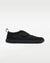 Splay Explore Wild Kids Jet barefoot shoes — kids' low-top shoe with a hook-and-loop strap, single shoe in left-side profile