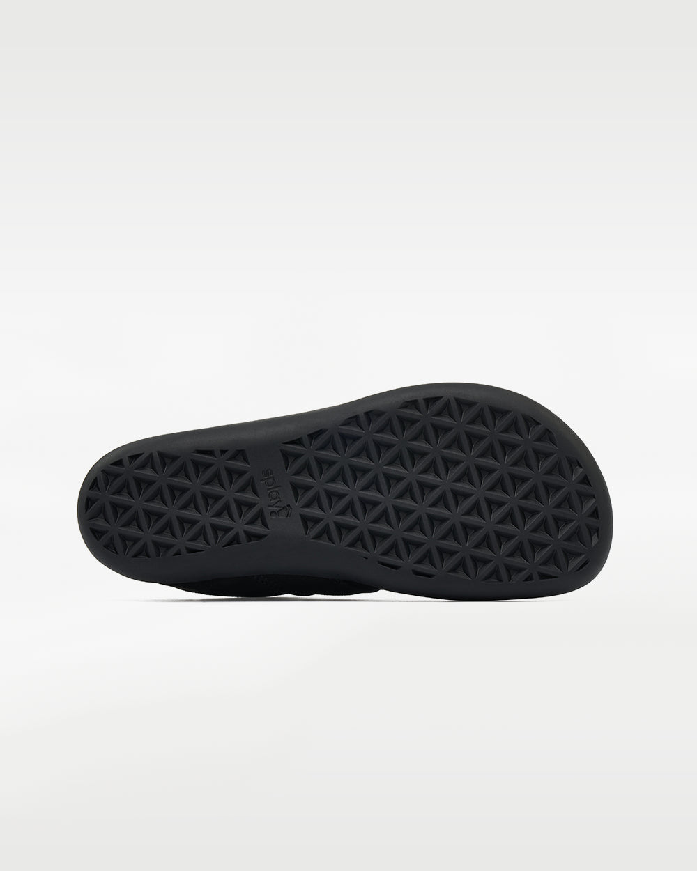 Splay Explore Wild Kids Jet barefoot shoes — kids' low-top shoe with a hook-and-loop strap, outsole tread of a single shoe