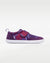 Splay Explore Wild Kids Purple Pop barefoot shoes — kids' low-top shoe with a hook-and-loop strap, single shoe in left-side profile