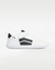 Splay Dash Kids Spark White barefoot shoes — kids' low-top sneaker with a strap and laces, single shoe in left-side profile